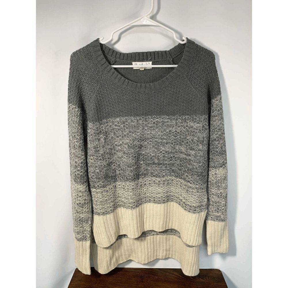 Cloud Chaser High Low Knit Sweater Size Large